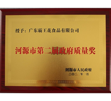 河源市第二屆政府質(zhì)量獎